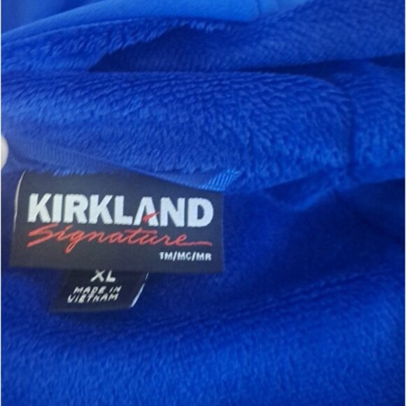 Womens Kirkland Signature Softshell Jacket Blue Hooded Zip Pockets Lined XL - Picture 5 of 7